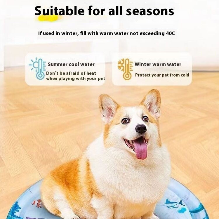 The Tailored Tail happy Corgi dog sitting and panting, isolated on a white background